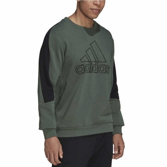 ADIDAS MEN'S CREW NECK SWEATSHIRT•SIZE LARGE - Picture 2 of 13